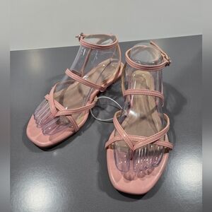 Journee Collection Serissa Pink Flat Sandals